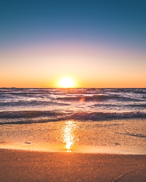 Sunset at the beach